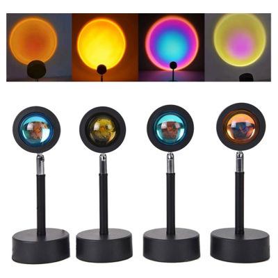 China High Quality Modern Sunset Projector Lamp 180 Degree Rotation Sunset Night Light Sunset Lamp for sale