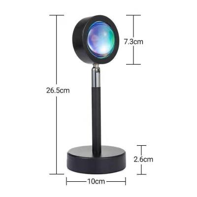 China High Quality Modern Sunset Projector Lamp 180 Degree Rotation Sunset Night Light Sunset Lamp for sale