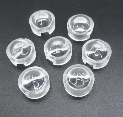 China 1-3w led 13mm 15 30 45 60 90 mini LED 100 degree PCB angle lens for 1W/3W LED lamp convex LED lenses lens for sale