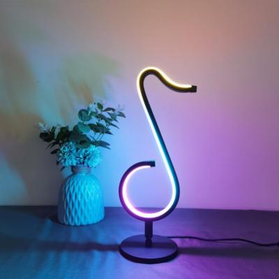 China Symphony Modern Table Lamp RGB Color Atmosphere Light Living Room/Bedroom Note Table Lamp Decoration Lamp for sale