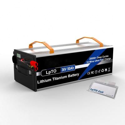 China Long Cycle Life High Capacity Li-ion battery pack 16S5P 36V 50Ah Deep Cycle & Fast Charging LTO Battery for electric scooter bike for sale