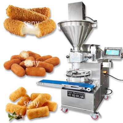 China Small Economic Commercial Industrial Croquette Croquetas Kroketten Encrusting Making Machine for sale