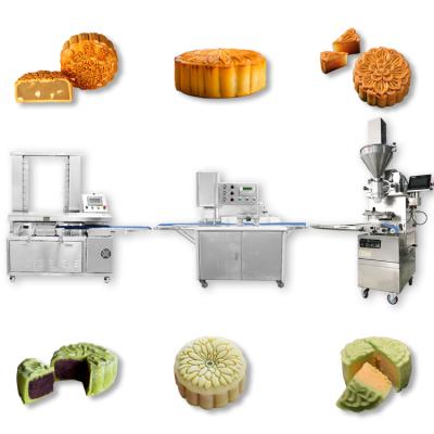 China Automatic Hot Sale Maamoul Moon Cake Cookies/Cookies/Food Processing Moon Cake Making Machine Encrusting Machine Mooncake Machine Price for sale