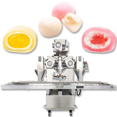 China Popular Snacks Factory Maker Automatic Ice Cream Mochi Encrusting Machine for sale