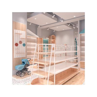 China Customizable steel panel/eco wholesale China OEM shelves rack for clothing store display rack for sale