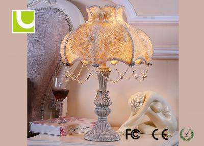 China Fashion Home Decorative E26 / E27 Luxury Bedside Table Lamps For Living Room for sale