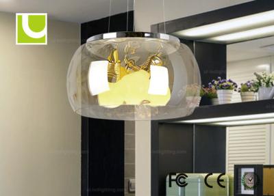 China Kitchen / Bedroom Hanging Chandelier Light Fixture Crystal Droplight 300*300mm for sale