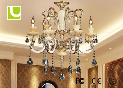 China Luxury Bedroom 110V / 220V Crystal Ceiling Lamp 18 Light Chandelier 115 x 110 cm for sale