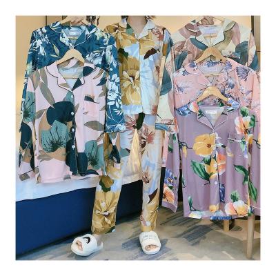 China Breathable pajamas women spring and autumn long-sleeved Korean style soft fresh student sleepwear loose set for sale