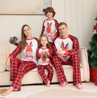 China European and American children's baby pajamas QUICK DRY clothes home place Christmas family pajamas for sale