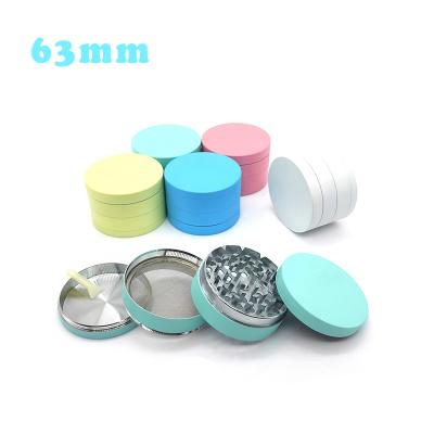 China CNC Shape Teeth 4 Layers 50mm Herb Grinder Glowing In Dark Dry Zinc Alloy Grinder Wholesale Tobacco Herb Grinder for sale