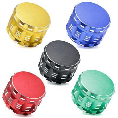 China Large Frosted Travel 63mm 4 Layers High Quality Matte Tobacco Aluminum Alloy Herb Grinder for sale