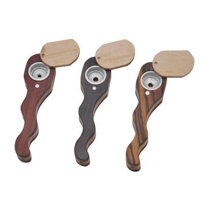 China Best Selling Mini Wood Dry Herb Cigarette Smoking Pipe Wooden Tobacco Pipe for sale