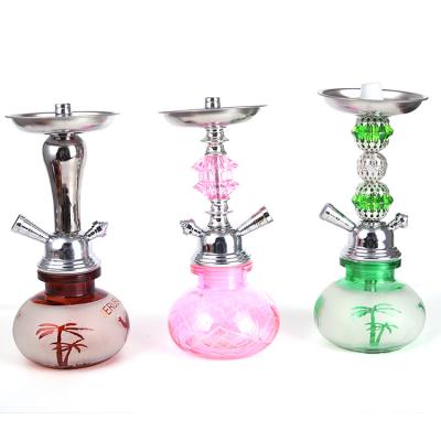 China Special New Design Shisha Grinderstar Crystal Tube Single Hose Shisha Hookah Smoking Set for sale