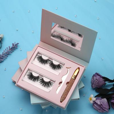 China Cruelty-free/25-30 times streaks Natural Mink Eyelashes 3D Mink Hair Lash Long Winged Eye by Handmade100% Lash Reuse Daily Fox for sale