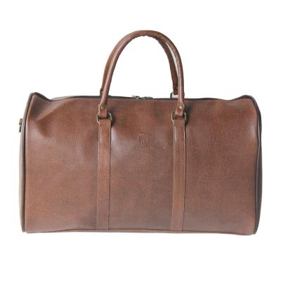 China Large Capacity PU Leather Travel Waterproof Duffle Men's Weekend Travelbags PU Weekend Bag for sale