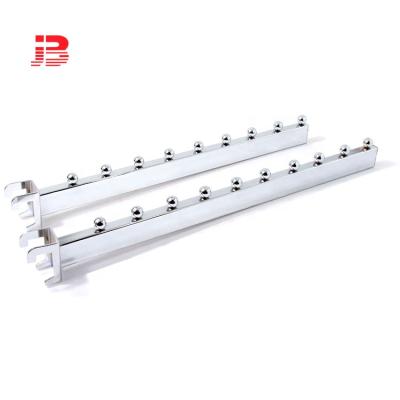 China Latest Square Tube Bar Hook Supermarket Metal Clothing Hanging Hooks JB for sale