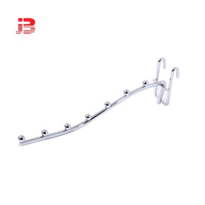 China Fit Gridwall Accessories Metal Wire Clothing Display Grid Wall Panel Iron Hook for sale