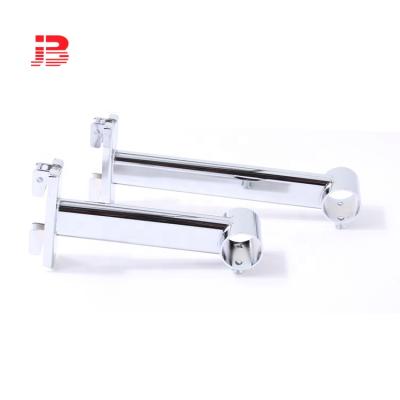 China Double Elliptical Straight Slot Bracket Adjustable Round Metal Tube Rack Bracket 25mm JB-665 for sale