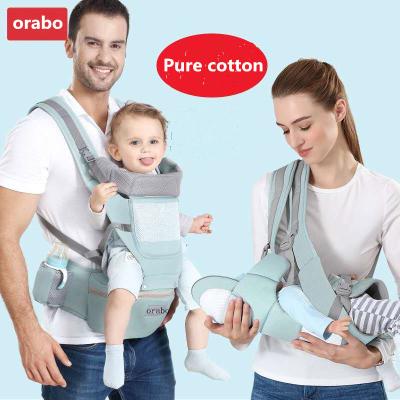 China 2020 Cotton Baby Buttocks Support Strap Eco-Friendly Organic Multi-Function Front Pack Breathable Breastfeeding Convenient Travel for sale