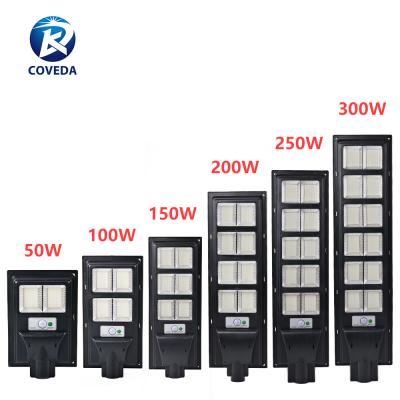 China ROAD Keweida ready to ship free sample IP65 waterproof 50W 100W 150W 200W 300W outdoor all in one led street light for sale