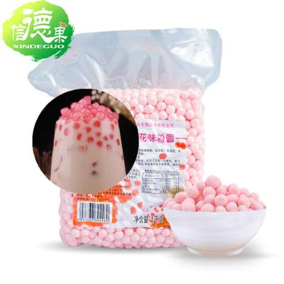 China Pink Color Tapioca Pearl, Sakura Tapioca Balls Round for sale