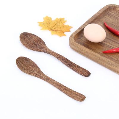 China Small Size Personalize Durable Solid Manual Cook Ice Cream Making Mango Deluxe Wooden Spoon Set, Deluxe Wooden Spoon For Cook for sale