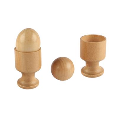 China Wooden Egg Holder Wooden Cup Wooden Egg Shakers For Easter for sale