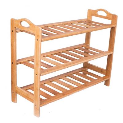 China Stackable Space Saver Furniture Shoes Rack Shelf Modern Wood Wholesale for sale