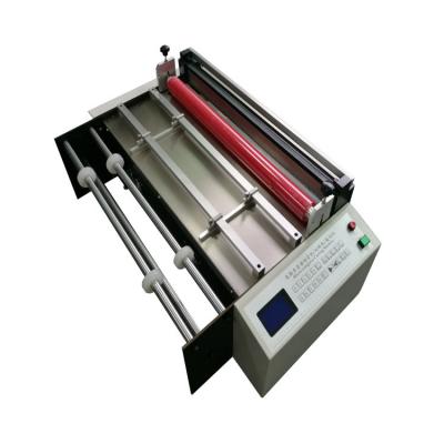 China Lether Cut Paper Cutter Electric Automatic Gift Plastic Sheet Paper Cross Roll Automatically Rewinding Sheet Cutter for sale