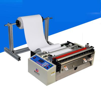 China Lether Slitter Electric Automatic Gift Plastic Sheet Paper Cross Automatically Rewinding Cut Sheet Cutter Paper Roll for sale