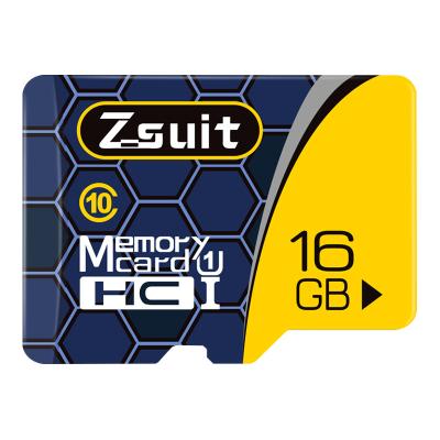 China Z-SUIT Factory Supplies Full Capacity 100% Plastic Memory Card With Branded TF 16gb 32gb 64gb Tf Card Memory Card With Free Packing for sale