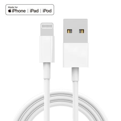 China 1:1 1m Mobile phone MFI cargador Para de iphone original mfi certified charger usb cable OEM lightning usb adapter accessories for sale