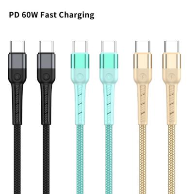 China MP3/MP4 Player OEM Factory 60W palladium phone data cable fast charging typc c to type c cable 2m usbc usb cables data charging chargers fast for sale