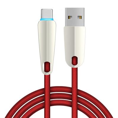 China Cell phone types factory OEM custom logo usb c usb cables nylon braid zinc alloy nylon type to type c cable en venta