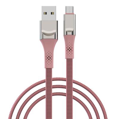 China Free Shipping Zinc Alloy Nylon Charging Cable 1m OEM/ODM Micro USB Mobile Phone Types To USB for sale