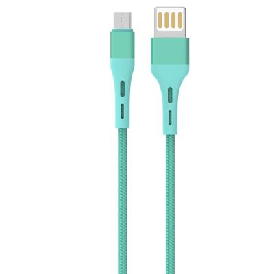 China MP3/MP4 New Player XCOSO Double Sided USB Cable Nylon Braided Fast Charger Micro USB Cable for sale