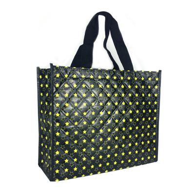 China Custom Logo Handled Printed Grocery Tote Bag Eco Friendly Non Woven Bag for sale