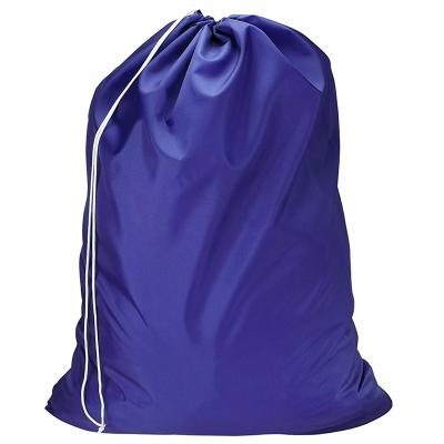 China Eco-friendly Durable Wholesale Colors Polyester Large Cheap Wash Drawstring Laundry Bag for sale