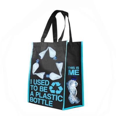 China Recycled (was a plastic bottle) used to be pet plastic bottle recycled nonwoven shopping bag for sale