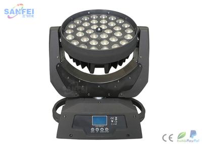 China LED 36pcs 18Watt Zoom Wash Beam Moving head / 4in1 RGBW / 5in1 / 6in1 optics for sale