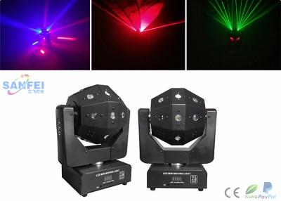 Chine DMX512 16pcs * lumière principale mobile de poutre de 3W LED avec le laser rouge Effet de vert à vendre