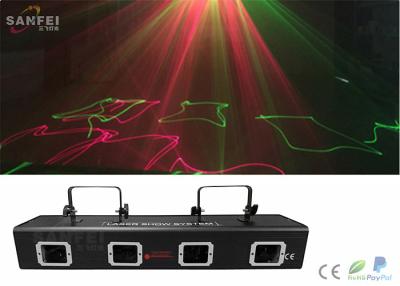 Chine Ligne projecteur de laser d'étape de 4 yeux pour la lumière laser multicolore de lumière de guide optique de disco du DJ à vendre