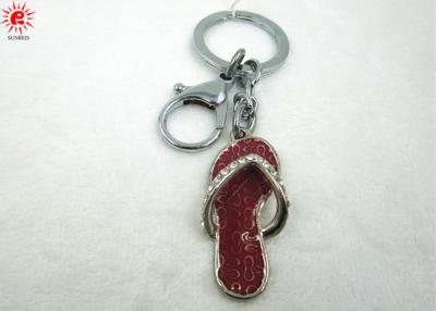 Chine Supports de porte-clés imprimés par coutume rouge antique de Keychains de chaussure en métal à vendre