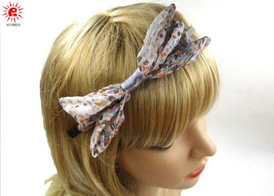 China Fashion Girls Floral Decorative Metal Hair Band Bows Hair Accessories for sale