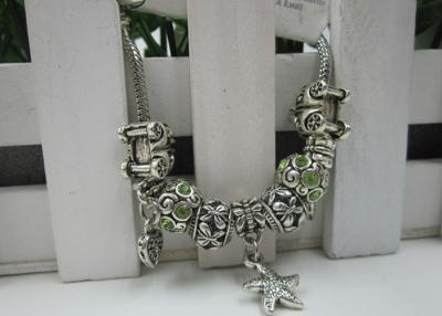 China Popular Antique Silver Beaded Jewelry Bracelets Girls Charm Bracelets for sale