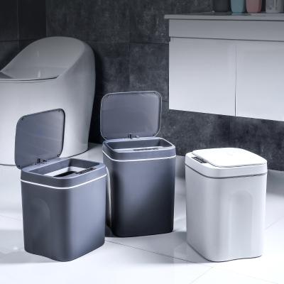 China Wholesale ABS 12/14L/16L Touchless Kitchen Waste Trash Can Automatic Stored Battery Models Sensor Smart Trash Bin for sale