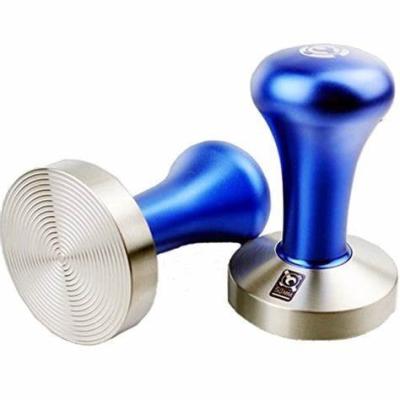 China Custom Color CNC Laser OEM Auto Part LOGO Metal Base Bean Press Aluminum Stainless Steel Coffee Tamper for sale