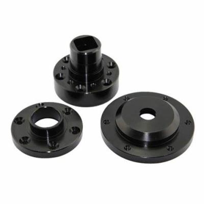 China Auto Part OEM Service Four Axis CNC Machining Aluminum Milling Parts With Matt Black Finish for sale