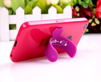 China Multifunctional Mobile Phone Gift Mini Touch U Shape Silicon Phone Stand Phone Holder For Universal Phone for sale